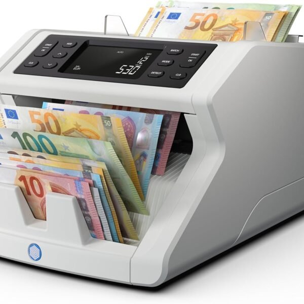 Safescan 2265 Geldzählmaschine, Wertzählung für gemischte EUR- und GBP-Banknoten - Banknotenzähler mit 5-facher Echtheitsprüfung - zählt sortierte Banknoten aller Währungen