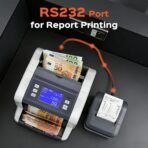 Bonvoisin Professioneller Geldzählmaschine, Zählen gemischter Stückelungen für 5 Währungen, Geldzähler mit 1CIS/UV/IR/MG-Fälschungserkennung, Touchscreen-Banknotenzähler, 1500 Banknoten/Minute