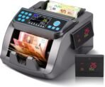 Bonvoisin Geldzählmaschine, Wertzählung, Euro UV/MG/IR/MT/DD Falschgelderkennung, Nennwertsortierung und Mischzählung, Additions- und Batch-Modus, 3 Displays, für Unternehmen, 1000 Scheine/Min (EU)