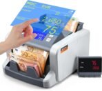 Bonvoisin Professioneller Geldzählmaschine, Zählen gemischter Stückelungen für 5 Währungen, Geldzähler mit 1CIS/UV/IR/MG-Fälschungserkennung, Touchscreen-Banknotenzähler, 1500 Banknoten/Minute