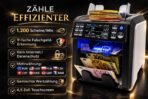 BEITZ BS-950A | NEUHEIT 2025 | Geldzählmaschine mit 2-Taschen-System | EZB-getestet | Wertzähler & Falschgeldprüfer (9-fach) | Banknotenzähler mit 2CIS-Technologie | Touch-Display | Updatefähig