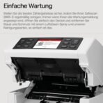 Safescan 2865-S Geldzählmaschine, Wertzählung für gemischte Banknoten - Banknotenzähler mit 7-facher Echtheitsprüfung - Geldzählmaschine mit mehrsprachiger Benutzeroberfläche