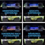 MV-600 Geldzählmaschine | Banknotensortierer für gemischte Geldscheine | UV/MG/IR/DD / 2CIS usw. | Exakt | EUR USD GBP SEK CHF usw. | Banknotenzähler | Geldzähler | Geldscheinzähler