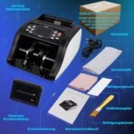 MV-300 Geldzählmaschine für gemischte Geldscheine | UV/MG/MT/IR/DD usw. | Sicher | Exakt | EUR USD GBP | Banknotenzähler | Geldzähler | Banknotenzählmaschine | Geldscheinzähler