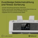 Safescan 2995-SX Geldzählmaschine, Wertzählung und Fitness-Sortierung von gemischten Banknoten - Banknotenzähler mit 7-facher Echtheitsprüfung - Geldzählmaschine mit ATM-Sortierfunktionen