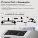 Safescan 2250 Geldzählmaschine, zählt sortierte Banknoten - Banknotenzähler mit 3-facher Echtheitsprüfung - zählt sortierte Banknoten aller Währungen