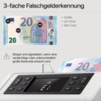 Safescan 2250 Geldzählmaschine, zählt sortierte Banknoten - Banknotenzähler mit 3-facher Echtheitsprüfung - zählt sortierte Banknoten aller Währungen