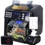 MV-600 Geldzählmaschine | Banknotensortierer für gemischte Geldscheine | UV/MG/IR/DD / 2CIS usw. | Exakt | EUR USD GBP SEK CHF usw. | Banknotenzähler | Geldzähler | Geldscheinzähler