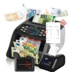 MV-300 Geldzählmaschine für gemischte Geldscheine | UV/MG/MT/IR/DD usw. | Sicher | Exakt | EUR USD GBP | Banknotenzähler | Geldzähler | Banknotenzählmaschine | Geldscheinzähler