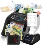 MV-300 Geldzählmaschine für gemischte Geldscheine Bundle mit Jubula MPR-1 | UV/MG/MT/IR/DD usw. | EUR USD GBP | Banknotenzähler | Geldzähler | Banknotenzählmaschine | Geldscheinzähler