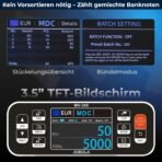 MV-300 Geldzählmaschine für gemischte Geldscheine Bundle mit Jubula MPR-1 | UV/MG/MT/IR/DD usw. | EUR USD GBP | Banknotenzähler | Geldzähler | Banknotenzählmaschine | Geldscheinzähler